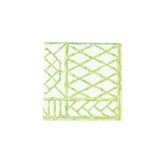 Caspari Bamboo Screen Moss Green Cocktail Napkin