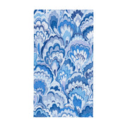 Caspari Marbled Ceramica Indigo Guest Towel