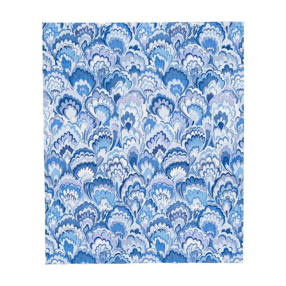Caspari Marbled Ceramica Indigo Guest Towel