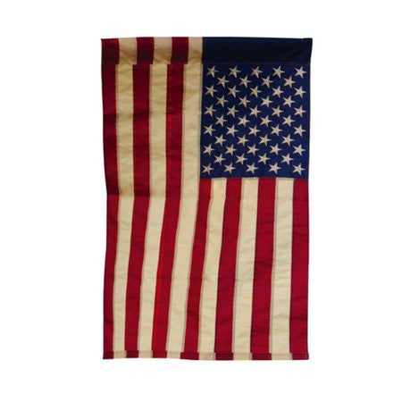 Evergreen Tea-Stained American Garden Flag