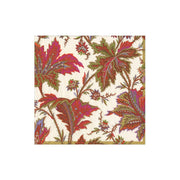 Caspari Paisley Leaves Ivory Cocktail Napkins