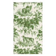 Caspari Hunting Toile Evergreen Guest Towels