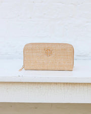 Caroline Hill Penelope Wallet - Natural Lattice