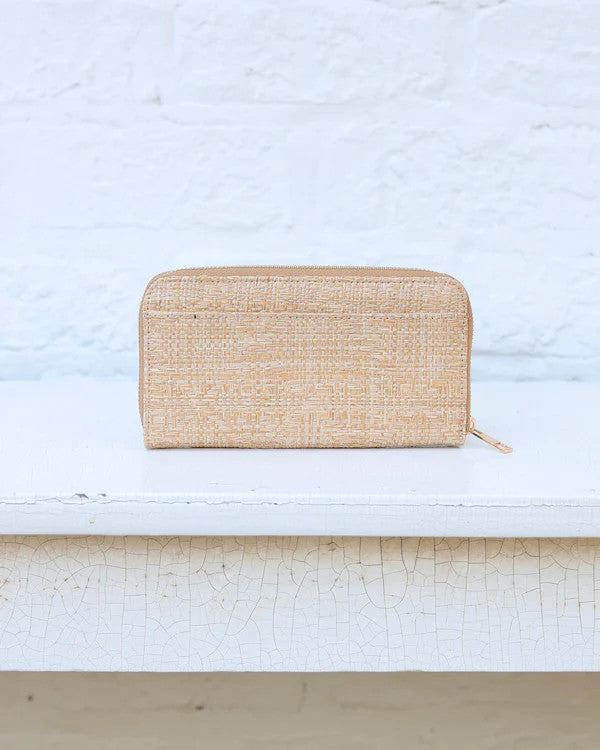 Caroline Hill Penelope Wallet - Natural Lattice