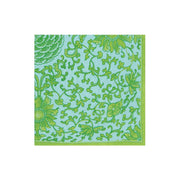Caspari Indigo Garden Jade/Turquoise Cocktail Napkin