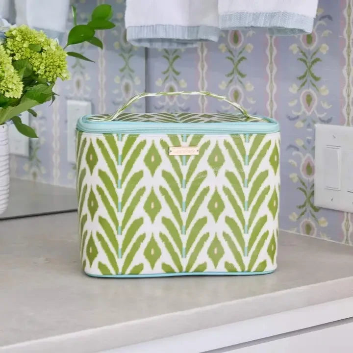 Laura Park Petite Frond Green Train Case