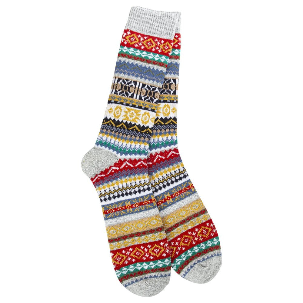 World's Softest Holiday Men's Studio Crew - Heather Grey Multi