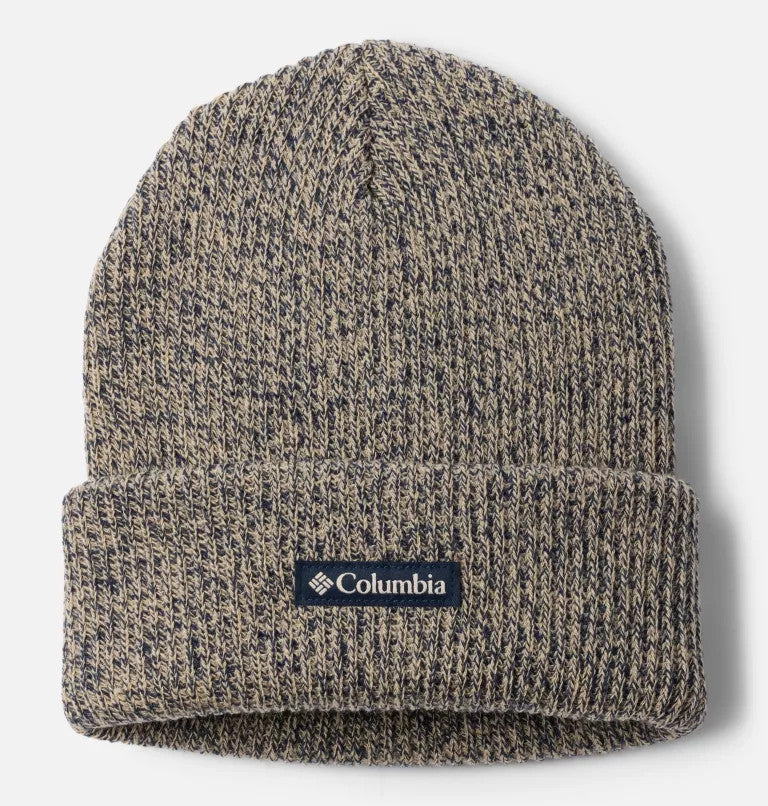Columbia Whirlibird Cuffed Beanie - Ancient Fossil/Collegiate Navy Marled/Logo