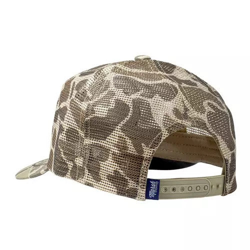 Marsh Wear Men's Outpost Mesh Trucker Snapback Hat - Khaki Mallard Camo