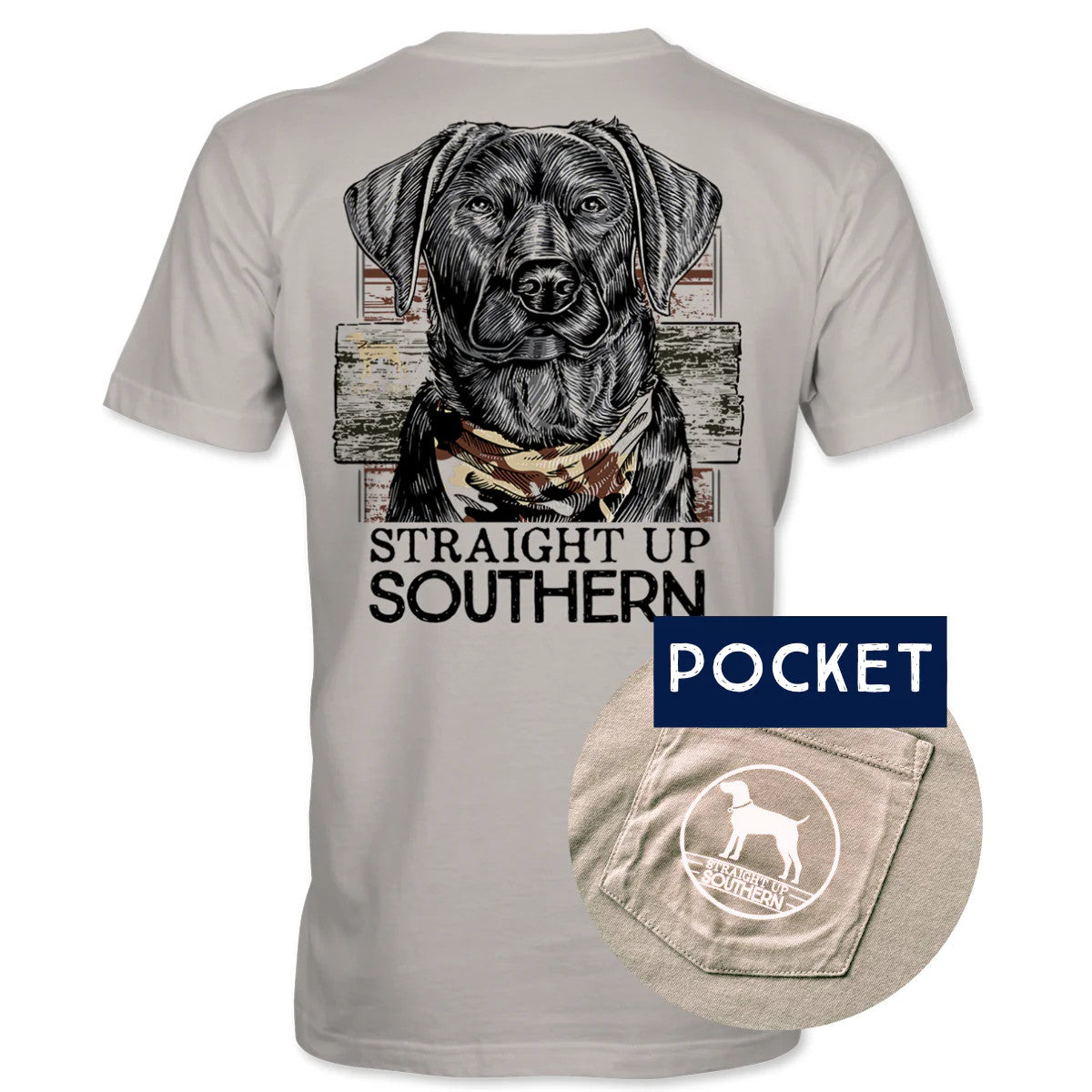 Straight Up Southern Men's Camo Lab Tee