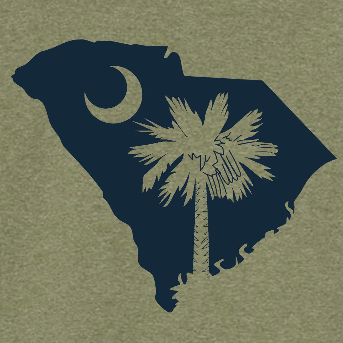 Palmetto Shirt Co. Men's God's Country Tee - Heather Green