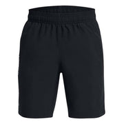 Under Armour Boys Tech Woven Wordmark Shorts - Black/White