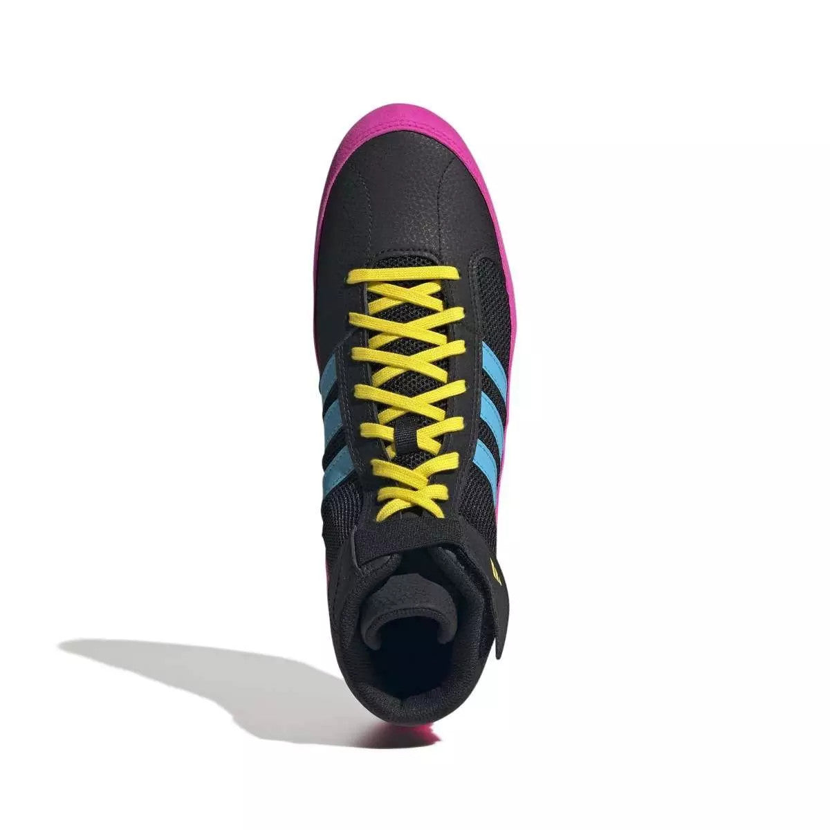 Adidas HVC 2 Wrestling Shoes - Black/Cyan/Pink