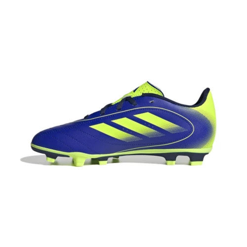 Adidas Big Kids' Goletto IX FG/MG Molded Soccer Cleats -Blue/Lemon/Dark Blue