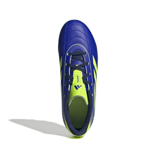 Adidas Big Kids' Goletto IX FG/MG Molded Soccer Cleats -Blue/Lemon/Dark Blue