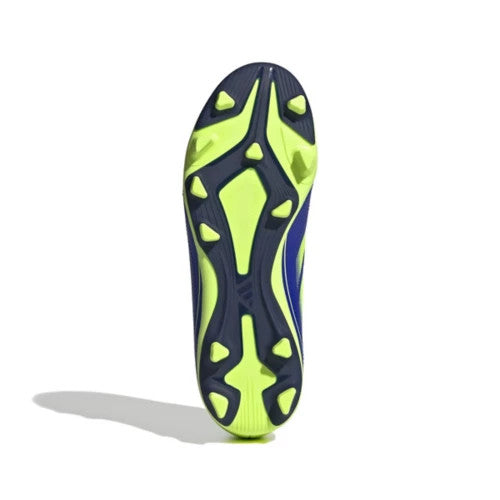 Adidas Big Kids' Goletto IX FG/MG Molded Soccer Cleats -Blue/Lemon/Dark Blue