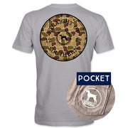 Straight Up Southern Duck Camo Shell Tee - Silver