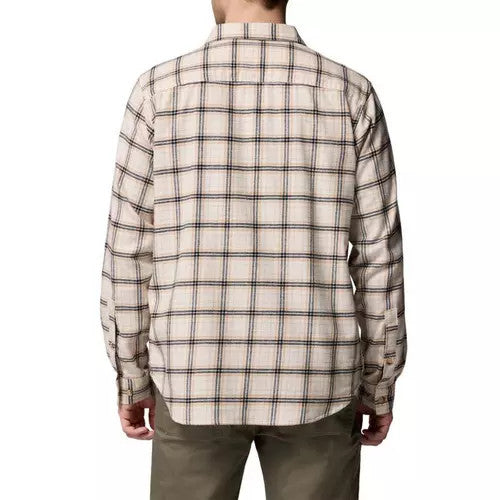 Columbia Men's Cornell Woods Long Sleeve Flannel - Chalk Quad Check