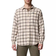 Columbia Men's Cornell Woods Long Sleeve Flannel - Chalk Quad Check