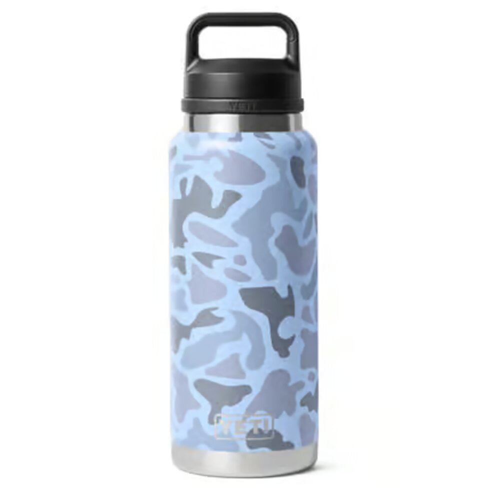 Yeti Blue Camo 36oz Rambler Bottle with Chug Cap