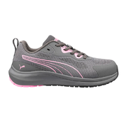 PUMA Safety Women's Celerity Knit 2.0 Low Steel Toe Work Shoe - Grey/Pink