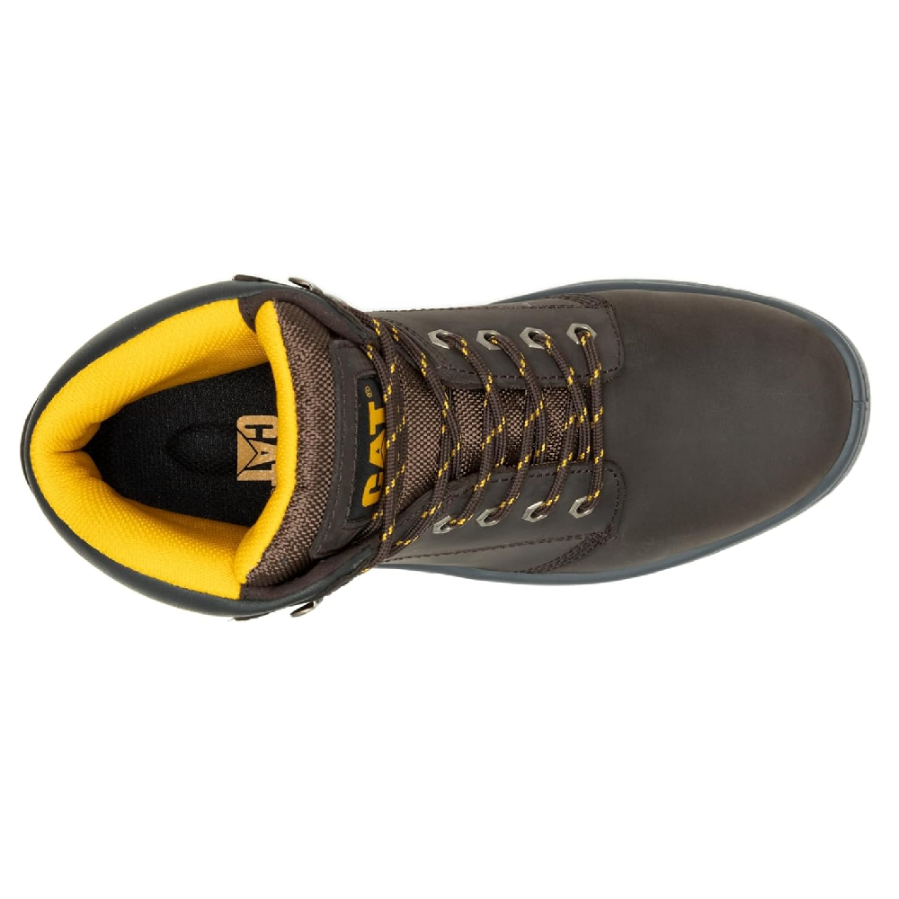 Caterpillar Striver Waterproof Steel Toe Work Boots for Men – Brown