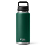 YETI Rambler 36 Oz Bottle Chug - Black Forest Green