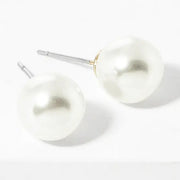 Sensibling 10mm Pearl Stud Earrings - Gold