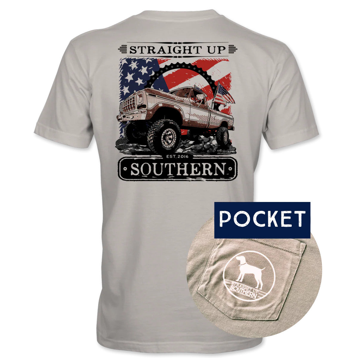 Straight Up Southern Men's Freedom Truck Tee