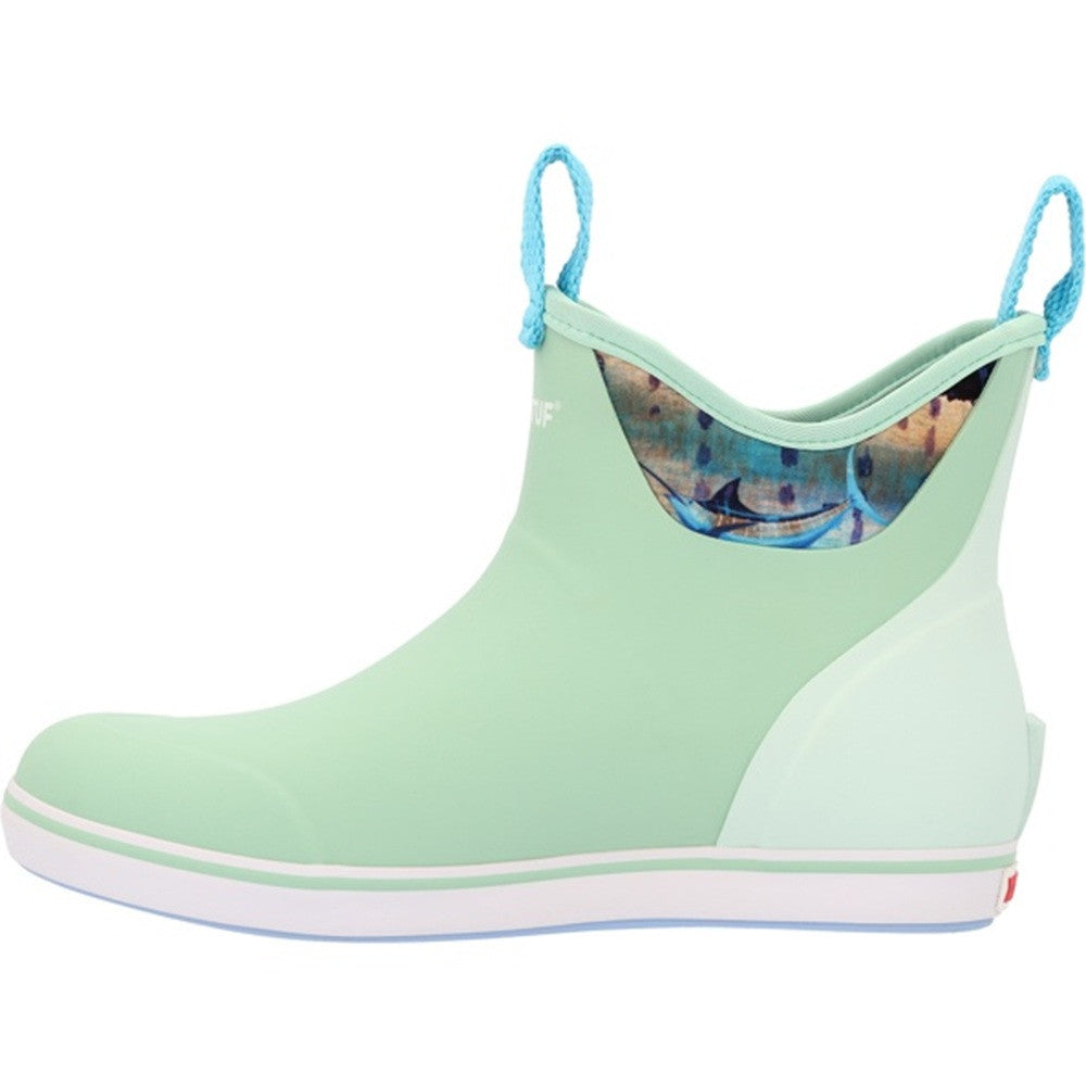 XTRATUF Women’s Guy Harvey 6” Ankle Deck Boot - Green