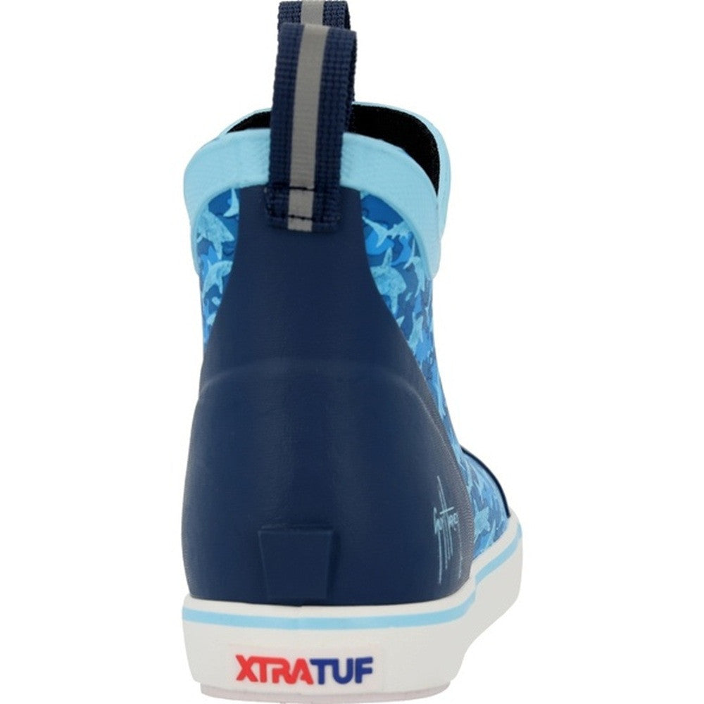 XTRATUF Youth 4” Ankle Deck Boot Guy Harvey - Blue