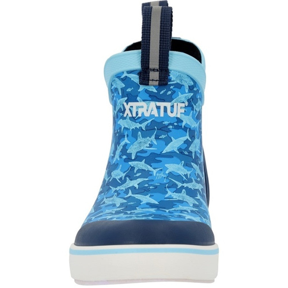 XTRATUF Youth 4” Ankle Deck Boot Guy Harvey - Blue