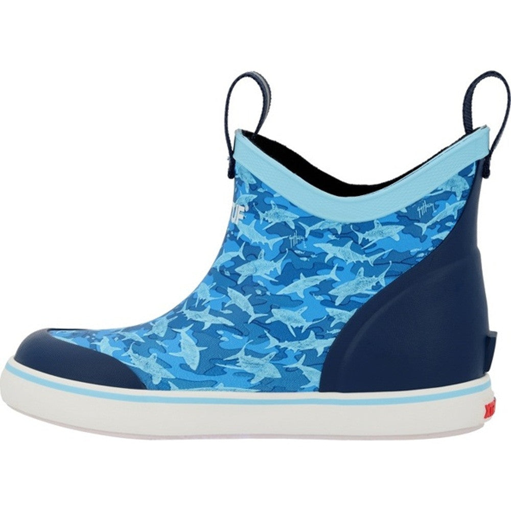 XTRATUF Youth 4” Ankle Deck Boot Guy Harvey - Blue