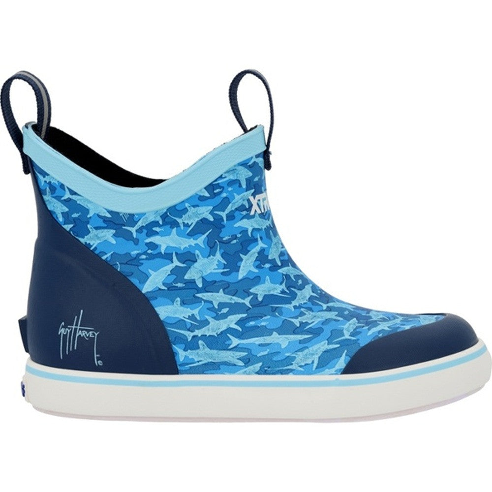 XTRATUF Youth 4” Ankle Deck Boot Guy Harvey - Blue