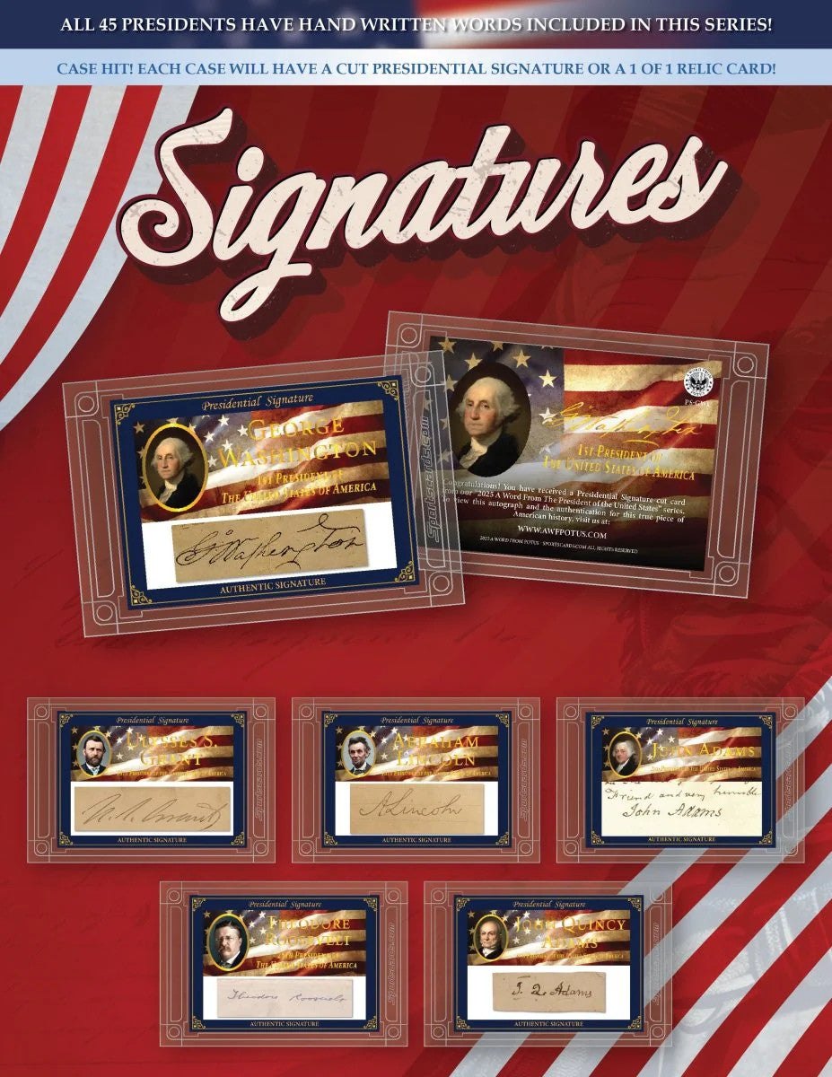 All Sports 2025 A Word from the President - POTUS Trading Cards