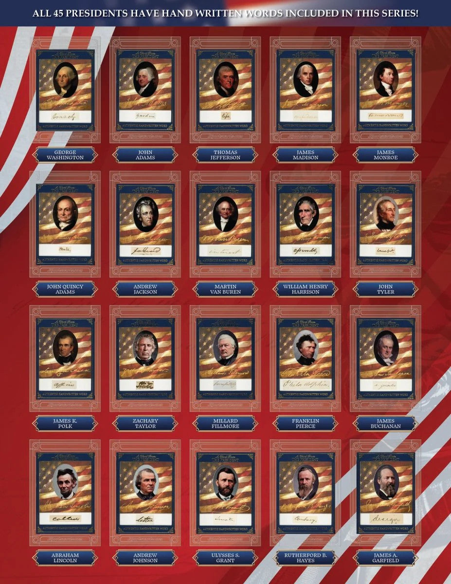 All Sports 2025 A Word from the President - POTUS Trading Cards