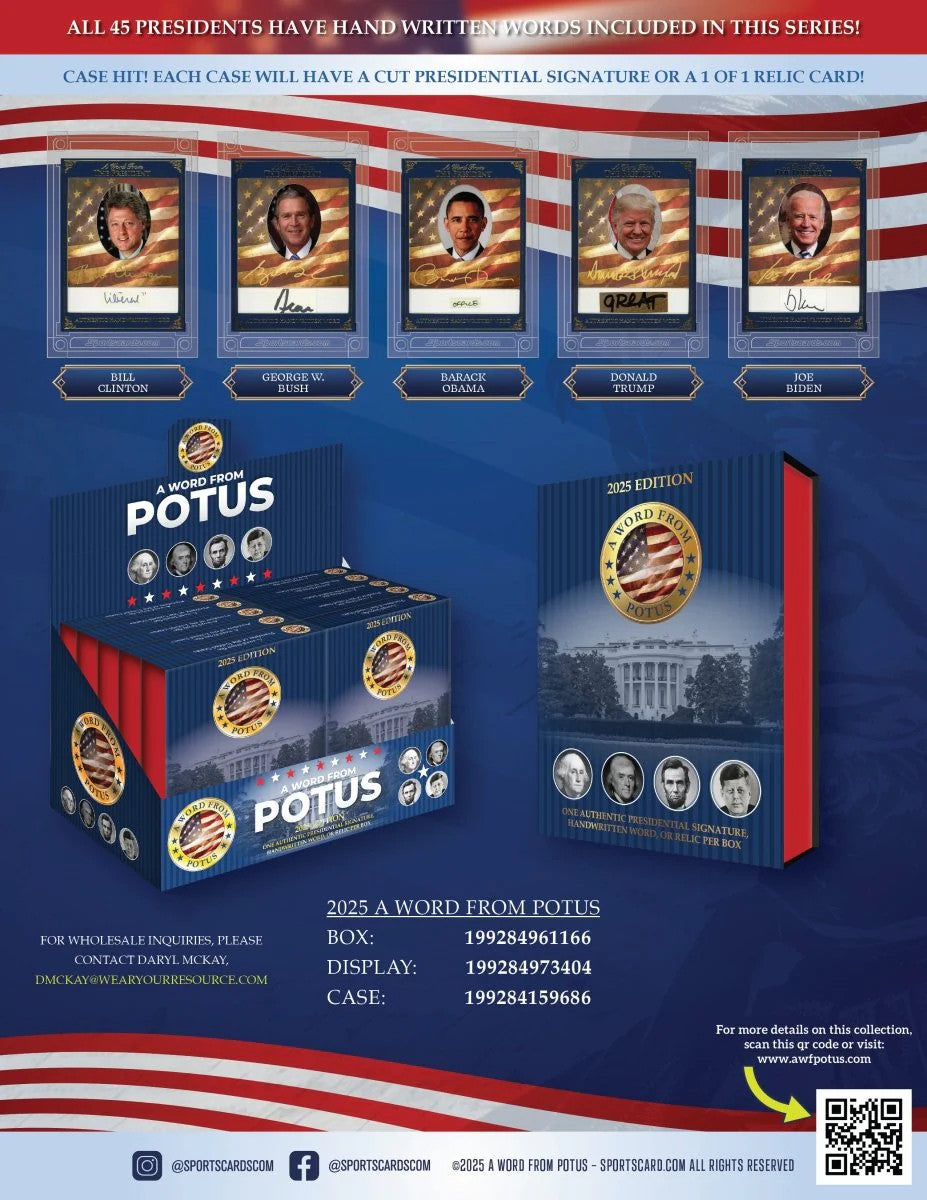 All Sports 2025 A Word from the President - POTUS Trading Cards
