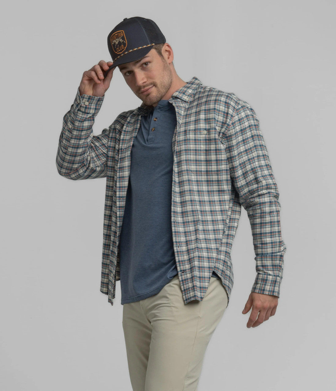 Southern Shirt Rope Trucker Hat - Night Sky