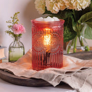 Candle Warmers Etc. Vintage Pink Parisian Glass Fragrance Warmer