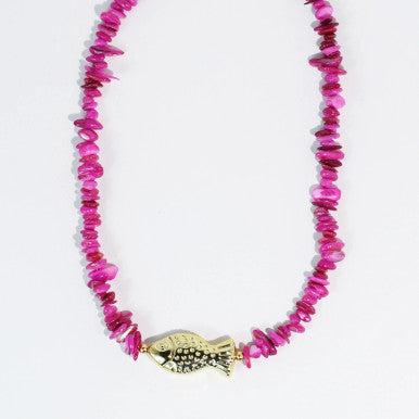 Treasure Jewels Fuchsia Ocean Necklace