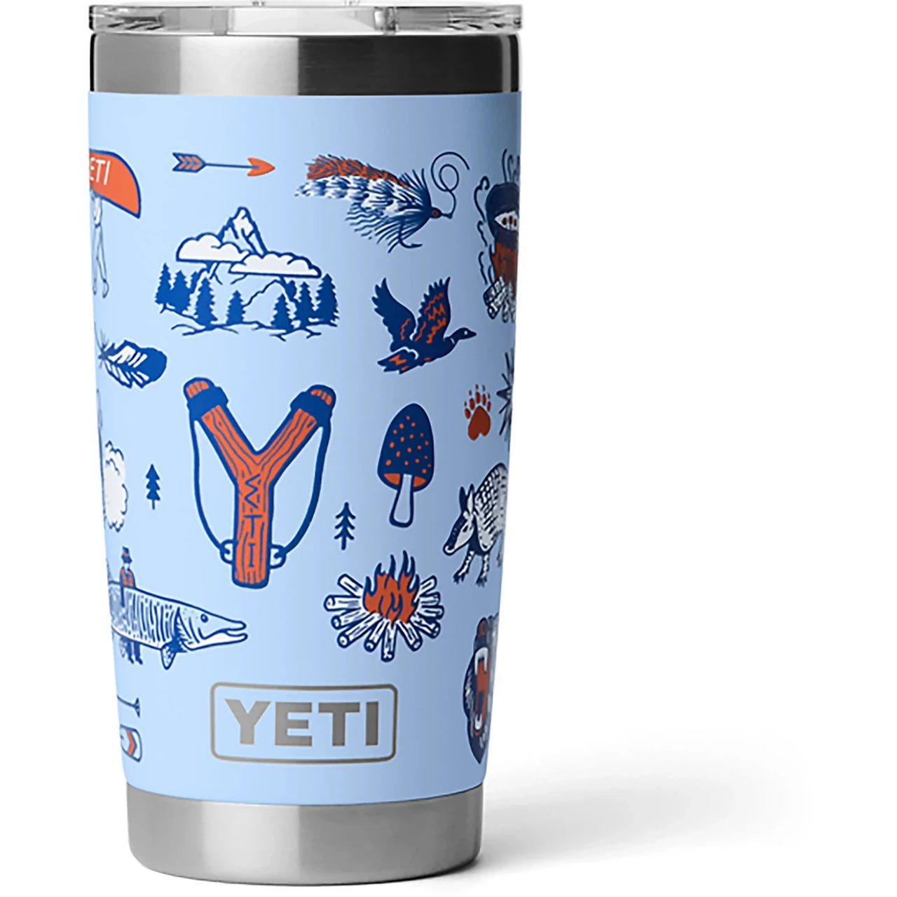 Yeti Rambler 20oz Tumbler - Big Sky Blue Summer Camp