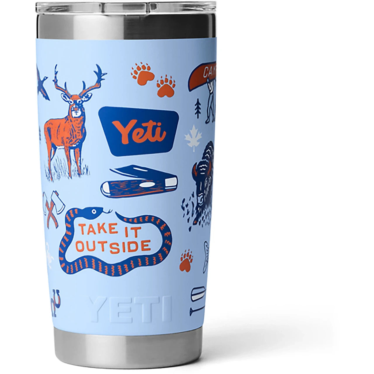 Yeti Rambler 20oz Tumbler - Big Sky Blue Summer Camp