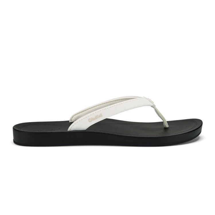 Olukai Women's 'Uiki - Bright White/Lava Rock