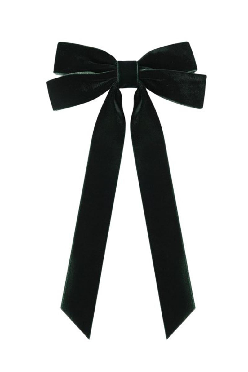 Swan Madchen Velvet Ribbon Bow Hair Clips