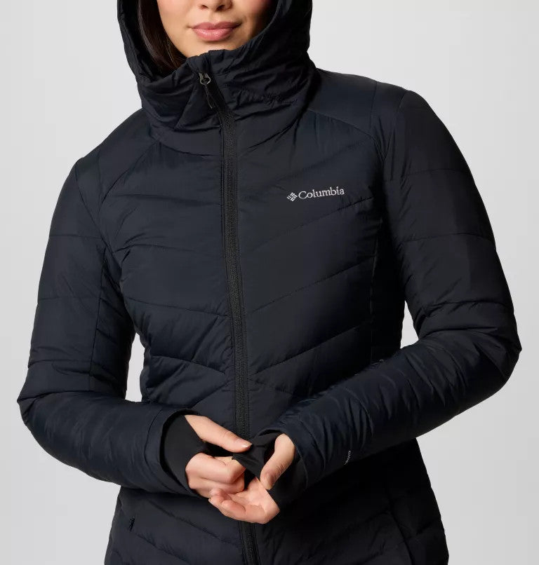 Columbia Women's Joy Peak II Mid Hooded Jacket - Black