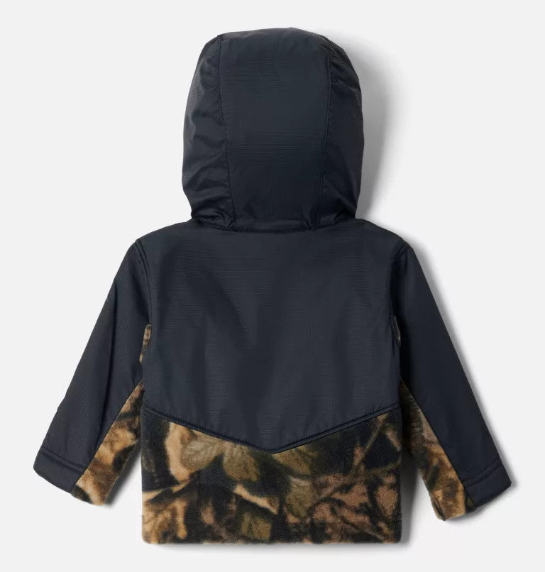 Columbia Infant Steens Mountain II Overlay Hooded Fleece Jacket - Timberwolf/Black