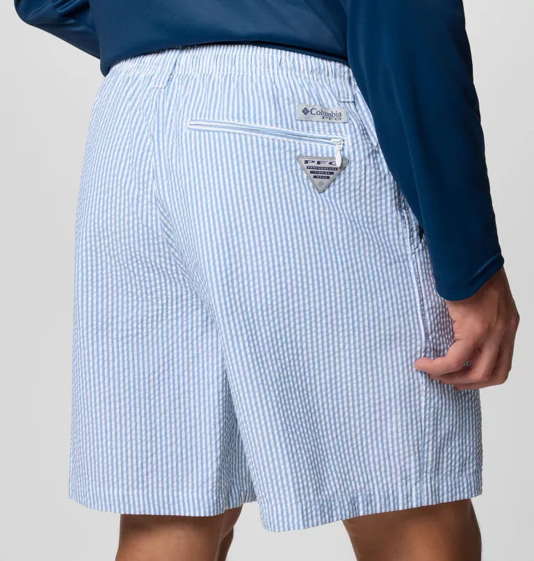 Columbia Men's 8" PFG Super Backcast II Water Shorts - Dark Pool Seersucker