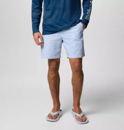 Columbia Men's 8" PFG Super Backcast II Water Shorts - Dark Pool Seersucker