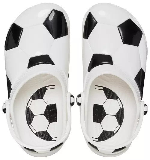 Crocs Kids Classic Soccer Clog - White/Black