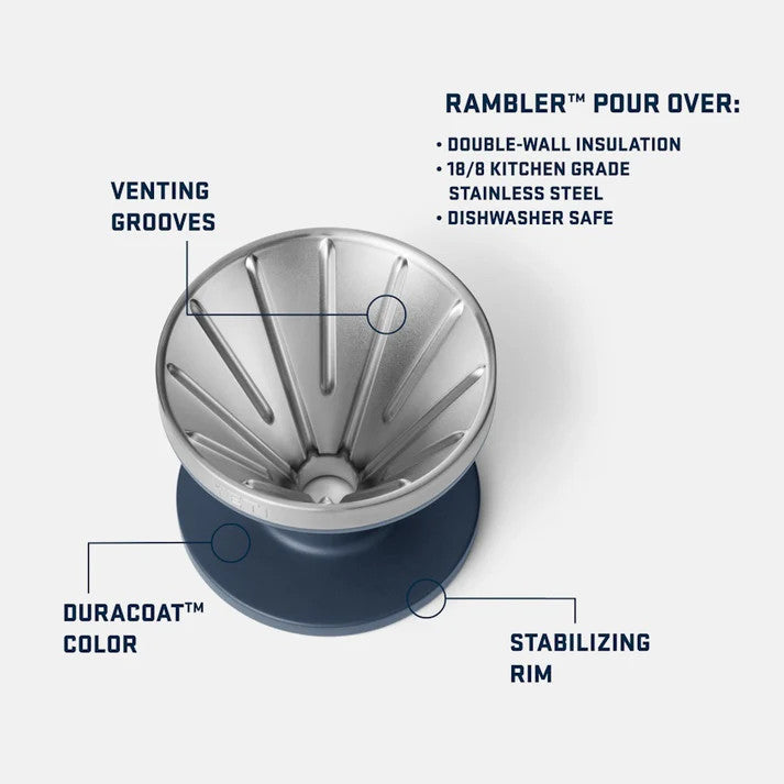 Yeti Rambler Pour Over - Black